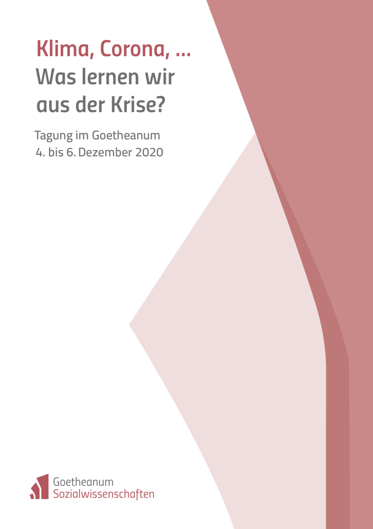 Tagung Was lernen wir aus der Krise